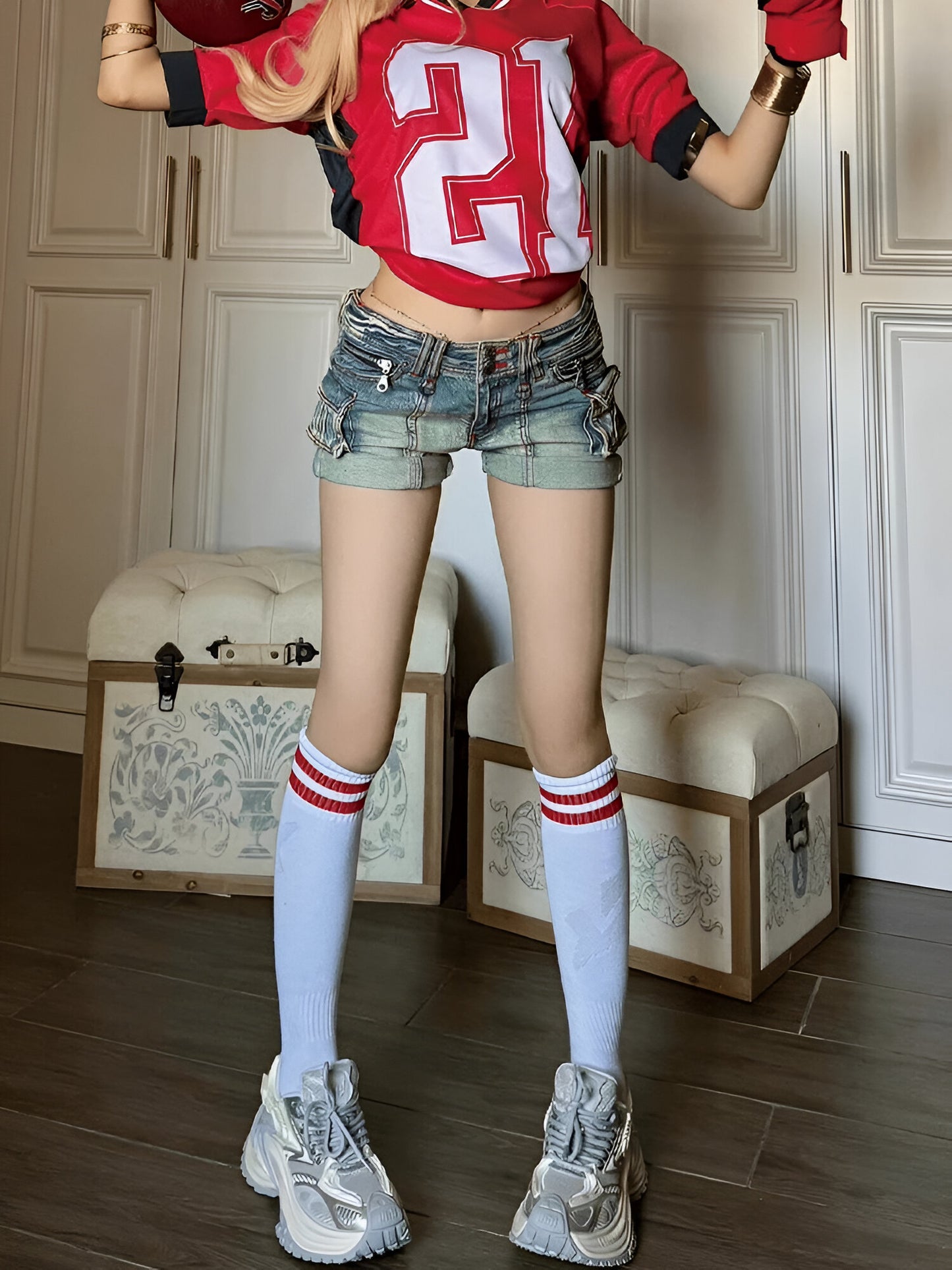 Short en jean urbain chic