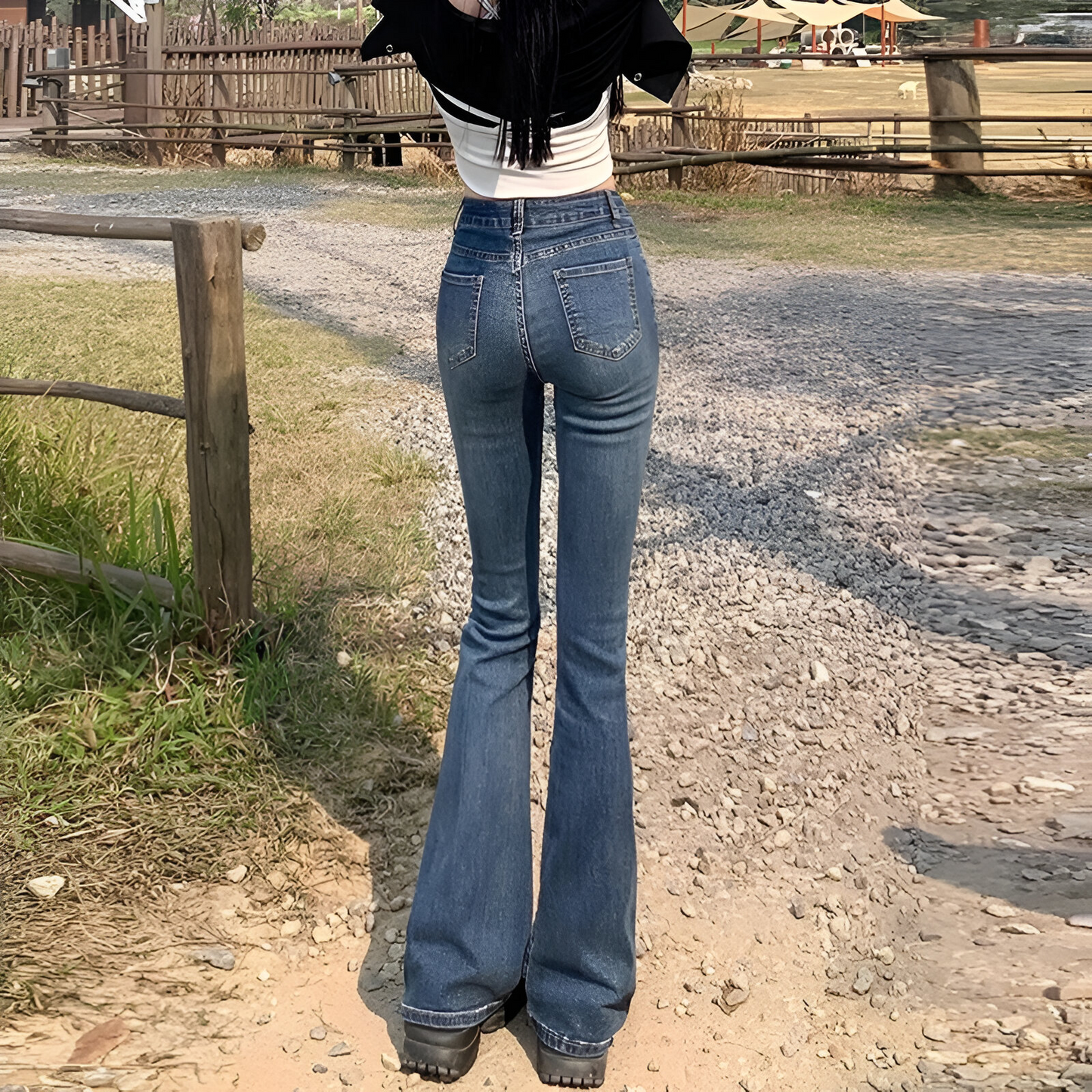 Calça Jeans Eartha Bell Bottom