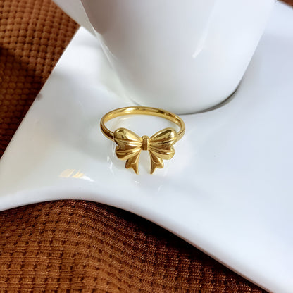 Anillos de Mariposa y Moño de Titanio para Mujer