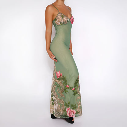 Robe fleurie sans manches "Fleur d'été"