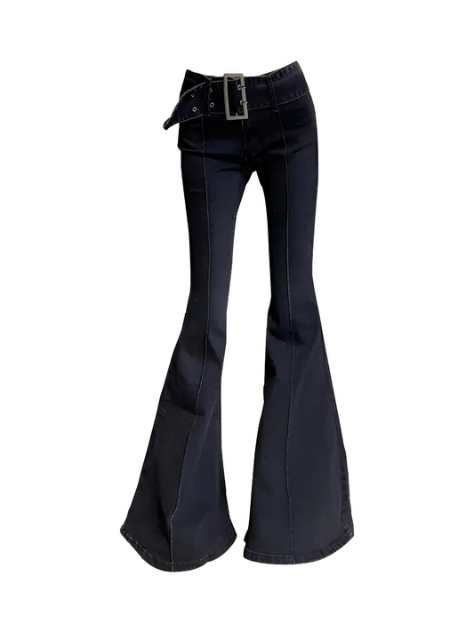 Estilo retrô americano: jeans Slim E-girl Banda